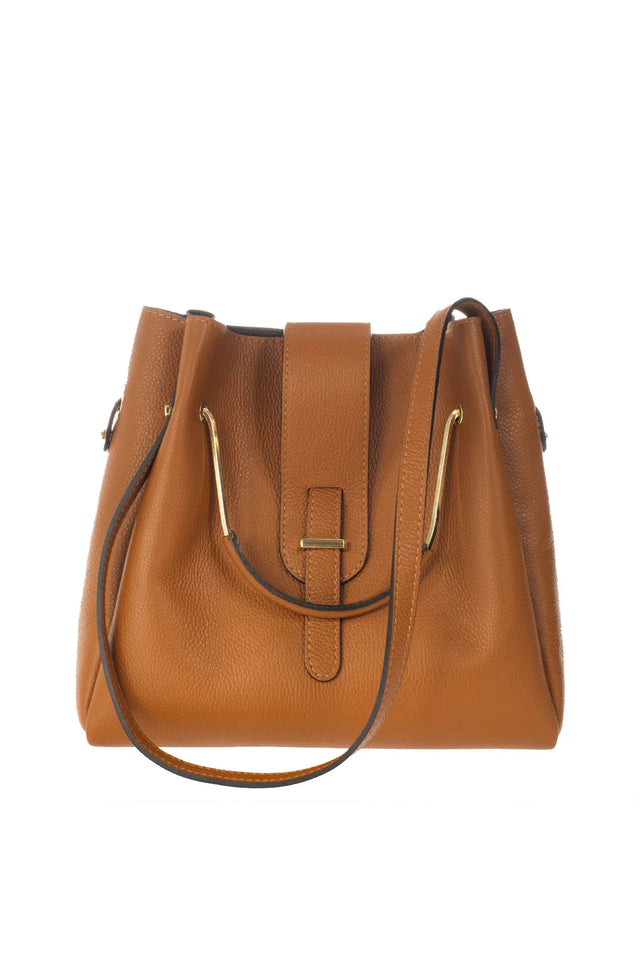 Dione Blue Leather Bag by Prim & Proper - - Prim & Proper - 13 cm 15 cm 20 cm GREY woo_import_1