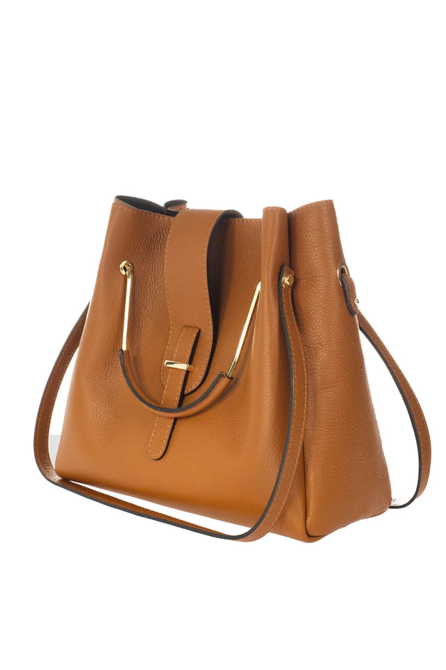 Dione Blue Leather Bag by Prim & Proper - - Prim & Proper - 13 cm 15 cm 20 cm GREY woo_import_1