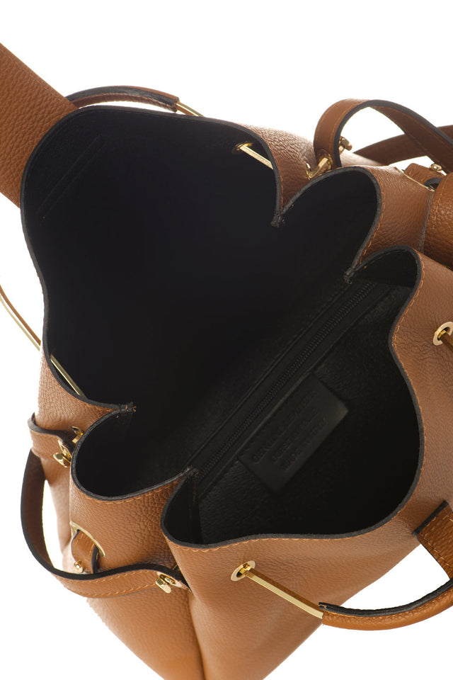 Dione Cuoio Leather Bag by Prim & Proper - - Prim & Proper - 13 cm 15 cm 20 cm GREY woo_import_1