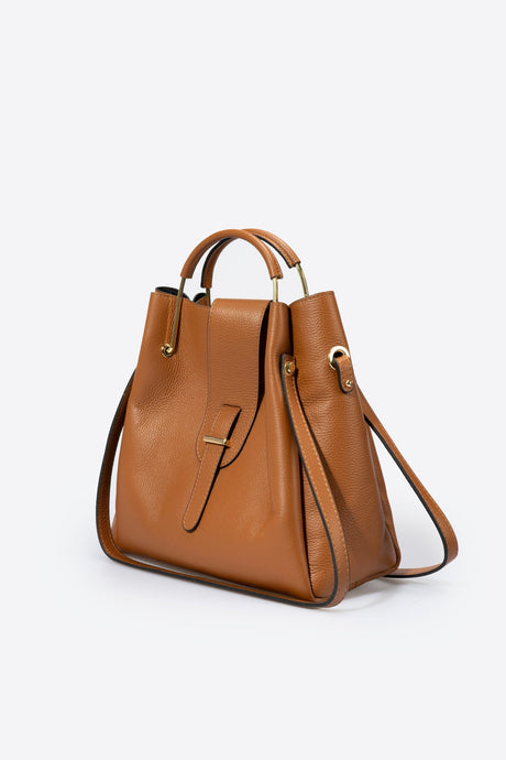 Dione Cuoio Leather Bag by Prim & Proper - - Prim & Proper - 13 cm 15 cm 20 cm GREY woo_import_1