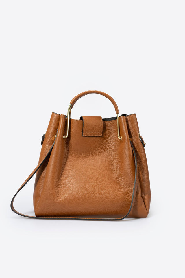 Dione Blue Leather Bag by Prim & Proper - - Prim & Proper - 13 cm 15 cm 20 cm GREY woo_import_1