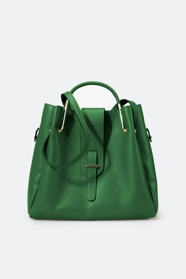 Dione Blue Leather Bag by Prim & Proper - - Prim & Proper - 13 cm 15 cm 20 cm GREY woo_import_1