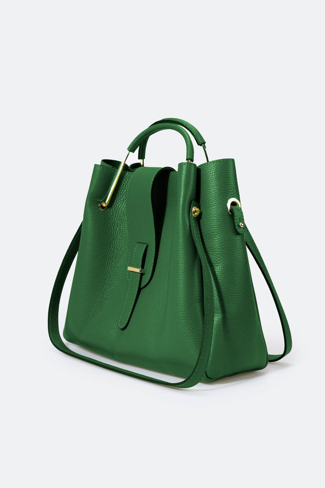 Dione Blue Leather Bag by Prim & Proper - - Prim & Proper - 13 cm 15 cm 20 cm GREY woo_import_1