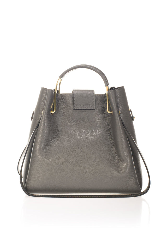 Dione Cuoio Leather Bag by Prim & Proper - - Prim & Proper - 13 cm 15 cm 20 cm GREY woo_import_1