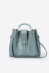 Dione Blue Leather Bag by Prim & Proper - Mineral - Prim & Proper - 13 cm 15 cm 20 cm GREY woo_import_1