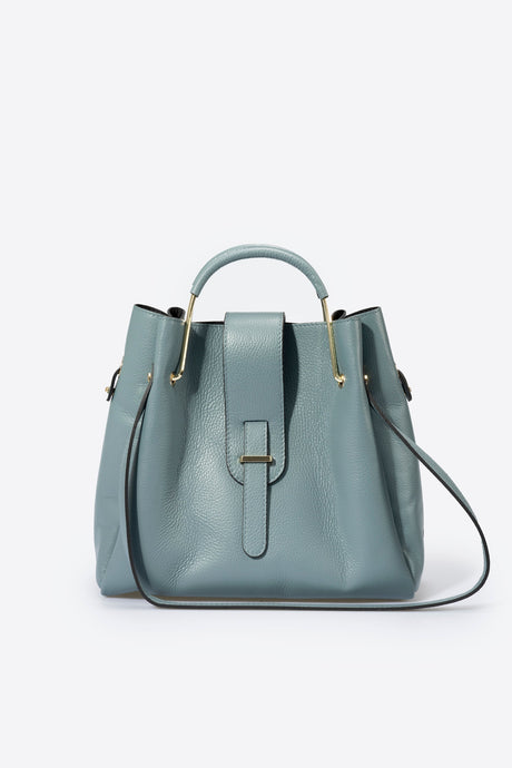 Dione Mineral Leather Bag by Prim & Proper - Mineral - Prim & Proper - 13 cm 15 cm 20 cm GREY woo_import_1