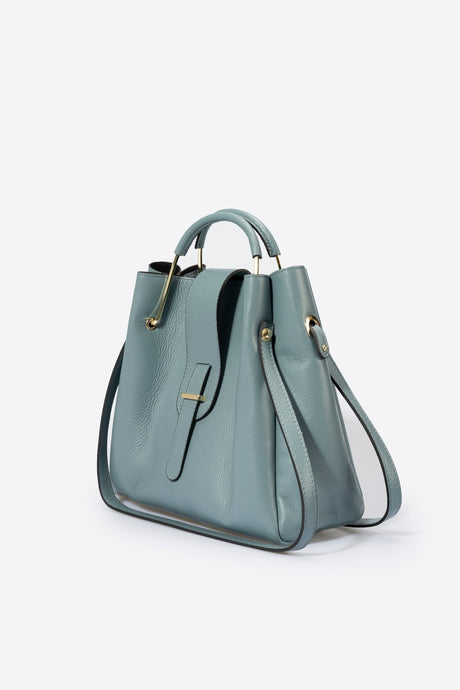 Dione Mineral Leather Bag by Prim & Proper - - Prim & Proper - 13 cm 15 cm 20 cm GREY woo_import_1
