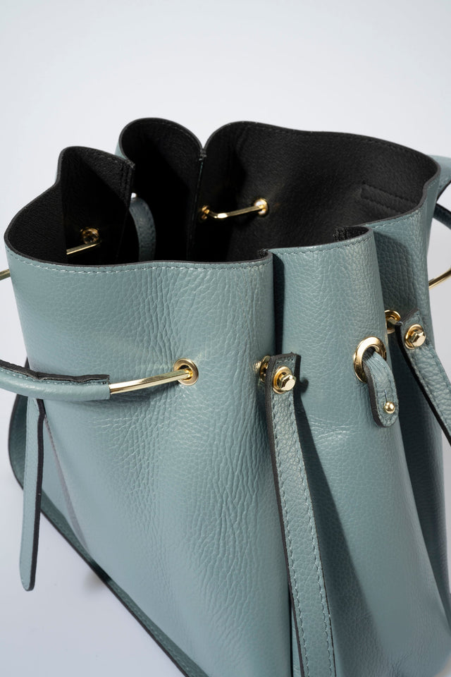Dione Mineral Leather Bag by Prim & Proper - - Prim & Proper - 13 cm 15 cm 20 cm GREY woo_import_1