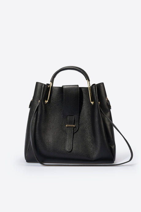 Dione Cuoio Leather Bag by Prim & Proper - Nero - Prim & Proper - 13 cm 15 cm 20 cm GREY woo_import_1