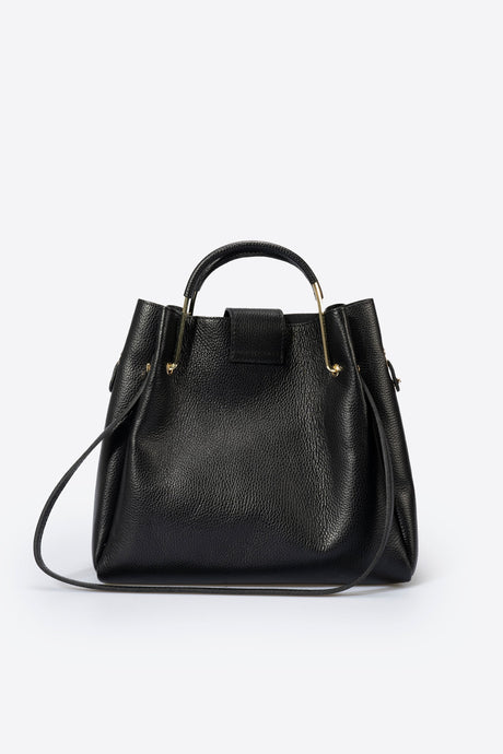 Dione Taupe Leather Bag by Prim & Proper - Nero - Prim & Proper - 13 cm 15 cm 20 cm GREY woo_import_1