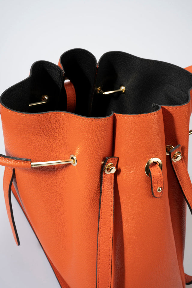 Dione Papaya Leather Bag by Prim & Proper - - Prim & Proper - 13 cm 15 cm 20 cm GREY woo_import_1