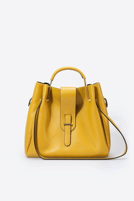 Dione Mineral Leather Bag by Prim & Proper - Senape - Prim & Proper - 13 cm 15 cm 20 cm GREY woo_import_1