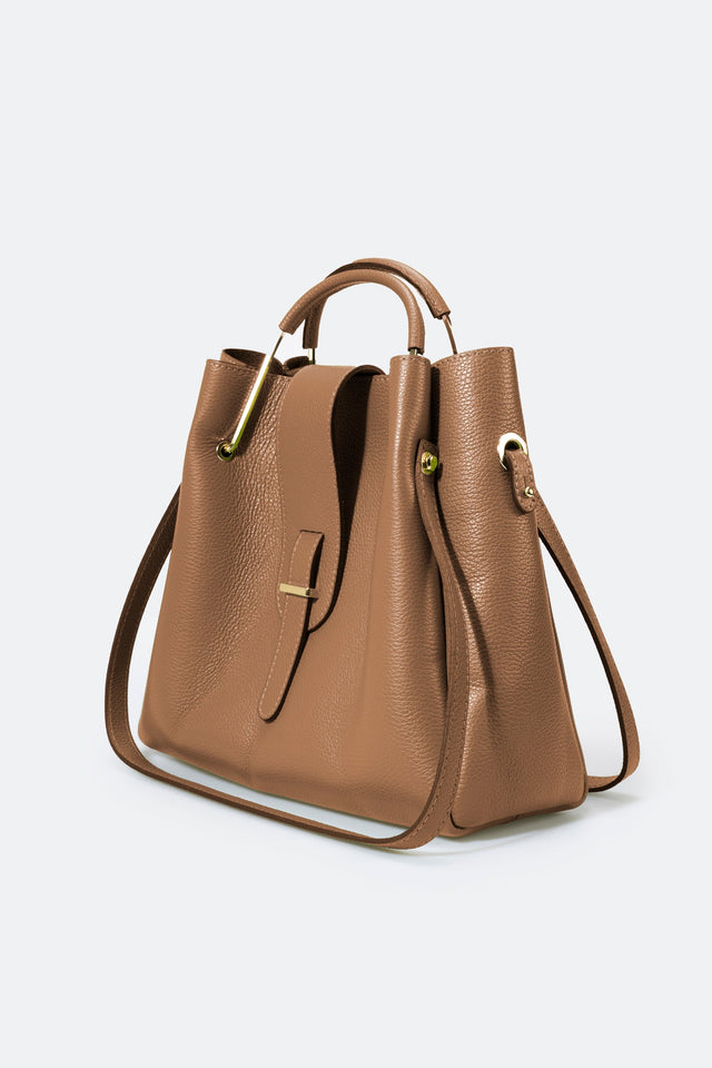Dione Blue Leather Bag by Prim & Proper - - Prim & Proper - 13 cm 15 cm 20 cm GREY woo_import_1