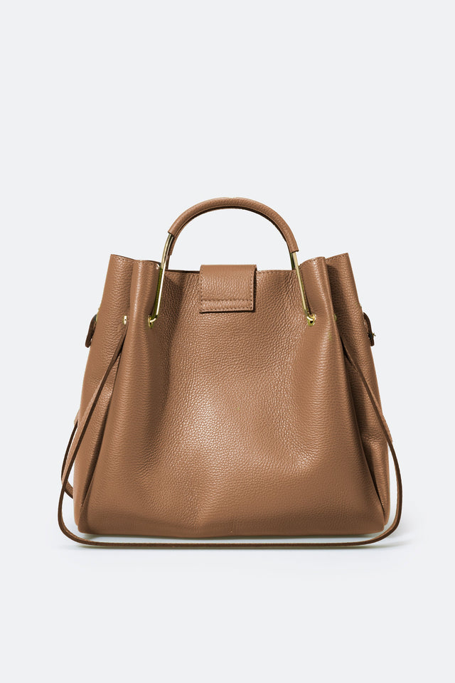 Dione Blue Leather Bag by Prim & Proper - - Prim & Proper - 13 cm 15 cm 20 cm GREY woo_import_1