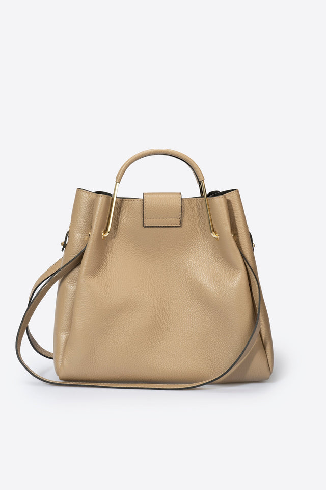 Dione Nero Leather Bag by Prim & Proper - - Prim & Proper - 13 cm 15 cm 20 cm GREY woo_import_1