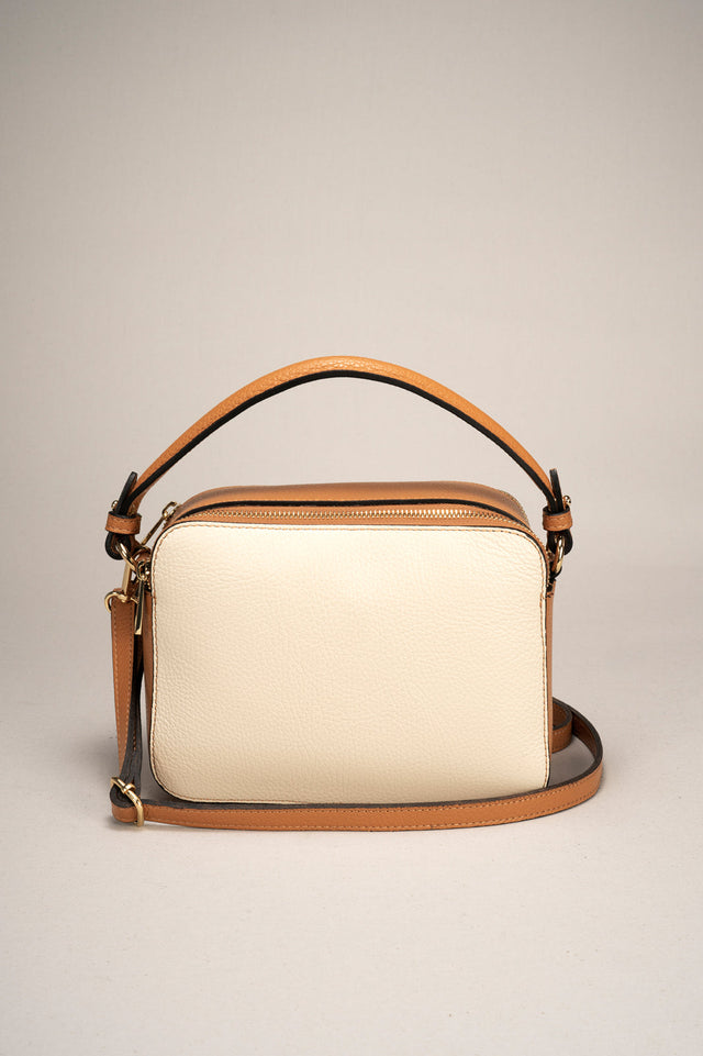Bonnie Blue Jeans+cuoio Leather Bag by Prim & Proper - - Prim & Proper -
