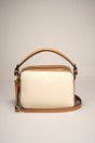 Bonnie Beige+cuoio Leather Bag by Prim & Proper - - Prim & Proper -