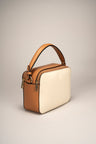 Bonnie Blue Jeans+cuoio Leather Bag by Prim & Proper - Bonnie Beige+cuoio - Prim & Proper -