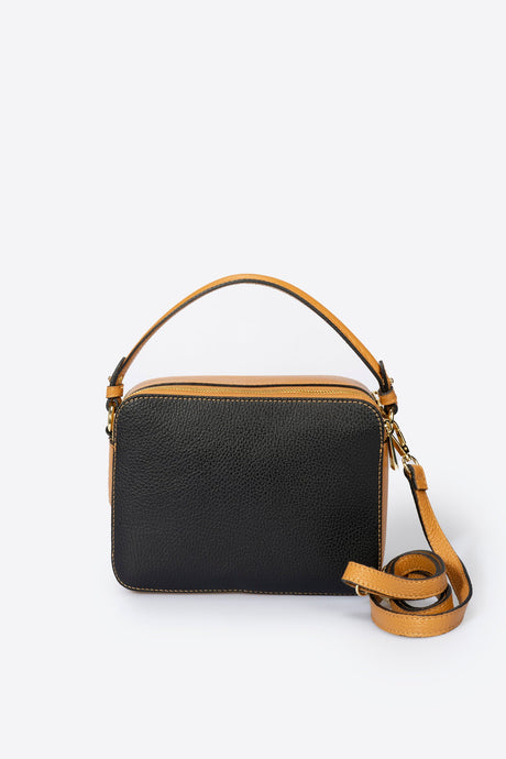 Bonnie Black Leather Bag by Prim & Proper - Bonnie Black - Prim & Proper -