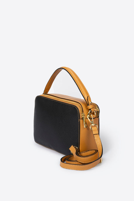Bonnie Black Leather Bag by Prim & Proper - - Prim & Proper -