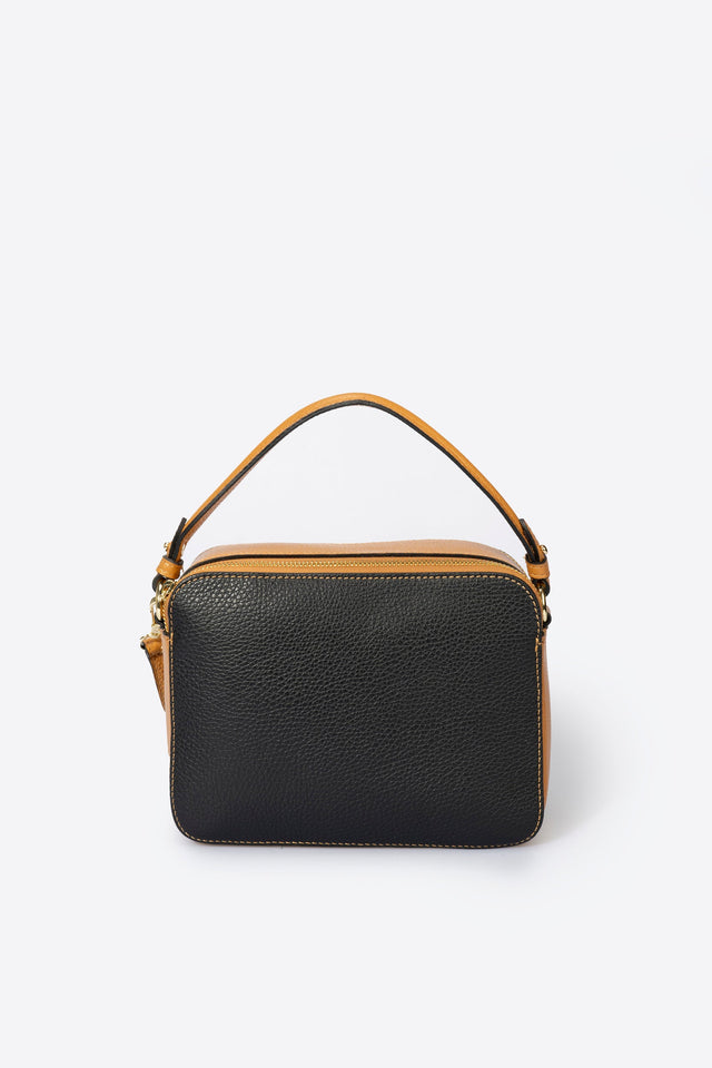 Bonnie Black Leather Bag by Prim & Proper - - Prim & Proper -