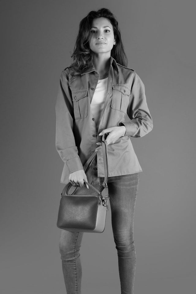 Bonnie Black Leather Bag by Prim & Proper - - Prim & Proper -