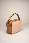 Bonnie Blue Jeans+cuoio Leather Bag by Prim & Proper - Bonnie Cipria+cuoio - Prim & Proper -