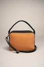 Bonnie Cuoio+black Leather Bag by Prim & Proper - - Prim & Proper -