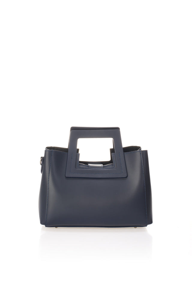 Anthea Blue Leather Bag by Prim & Proper - - Prim & Proper -
