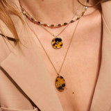 Necklace Will - Oval and Star Acetate by Bohm Paris - - Prim & Proper -