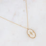 Necklace Will - Oval and Star Acetate by Bohm Paris - White - Prim & Proper -