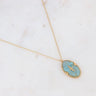 Necklace Will - Oval and Star Acetate by Bohm Paris - Light Blue - Prim & Proper -