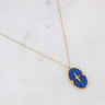 Necklace Will - Oval and Star Acetate by Bohm Paris - Cobalt - Prim & Proper -