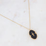 Necklace Will - Oval and Star Acetate by Bohm Paris - Black - Prim & Proper -