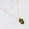 Necklace Will - Oval and Star Acetate by Bohm Paris - Green - Prim & Proper -