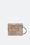 Hailey Platino Leather Bag by Prim & Proper - Bronzo - Prim & Proper -