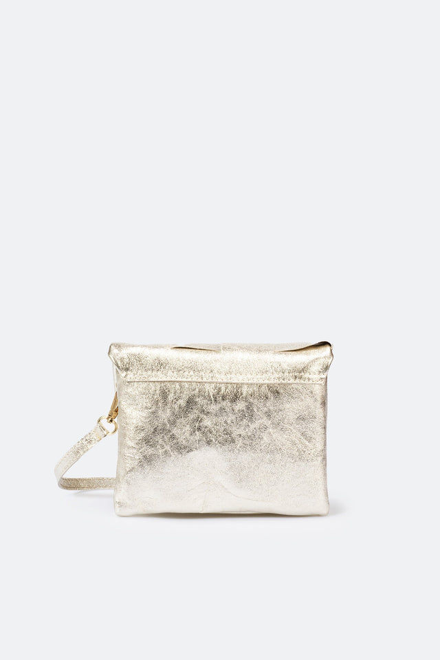 Hailey Platino Leather Bag by Prim & Proper - - Prim & Proper -