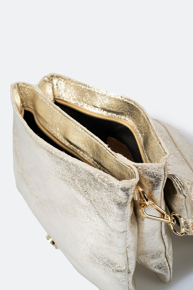 Hailey Platino Leather Bag by Prim & Proper - - Prim & Proper -