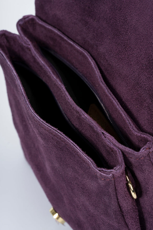 Hailey Taupe Leather Bag by Prim & Proper Leather Bag by Prim & Proper - - Prim & Proper -