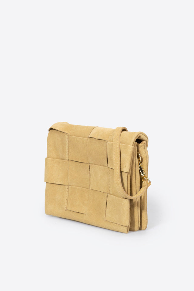 Hailey Taupe Leather Bag by Prim & Proper Leather Bag by Prim & Proper - - Prim & Proper -