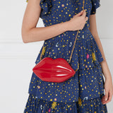 Lulu Red Lips Medium Clutch Bag - - Lulu Guinness - collection: lips colour: red edit: bestsellers edit: Christmas edit: christmas red edit: gifts edit: lips edit: occasion bags edit: party bags edit: races edit: showstopping gifts edit: statement red edit: wedding guest material: acrylic occasion: party/dress up product_type: bag product_type: full price Size: Small sub_category: clutch sub_category: crossbody