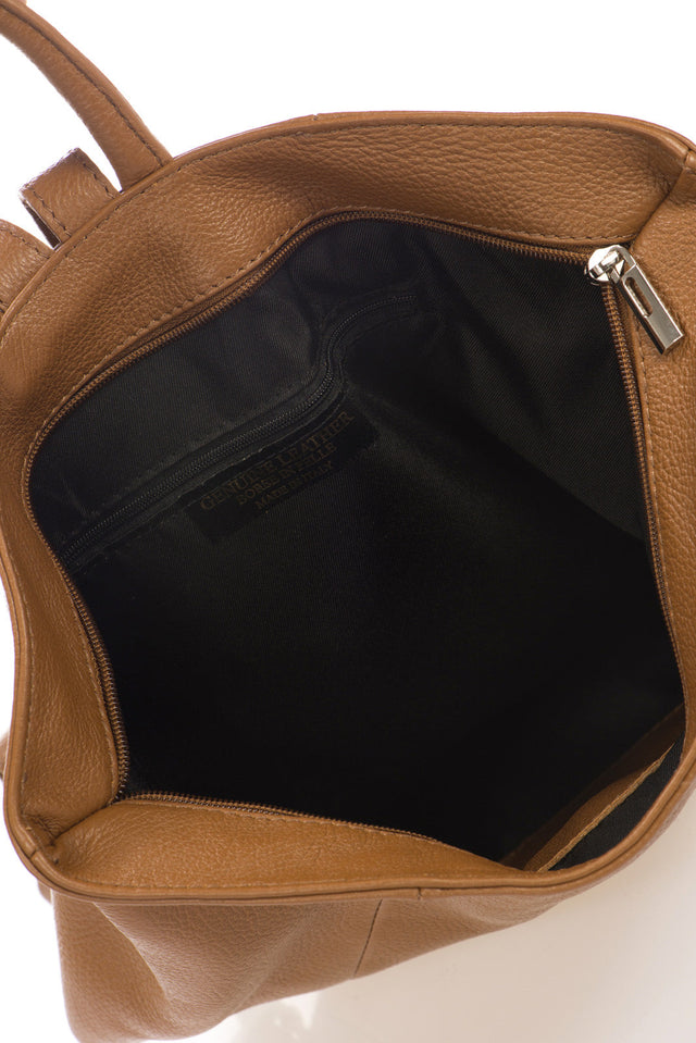 Anastasiya Mineral Blue Leather Bag by Prim & Proper - - Prim & Proper - 14 cm 35 cm 42 cm MINERAL BLUE