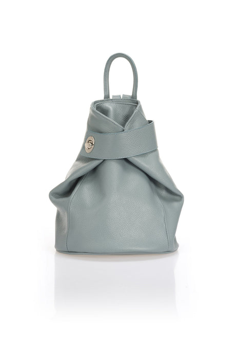 Anastasiya Mineral Blue Leather Bag by Prim & Proper - Mineral Blue - Prim & Proper - 14 cm 35 cm 42 cm MINERAL BLUE