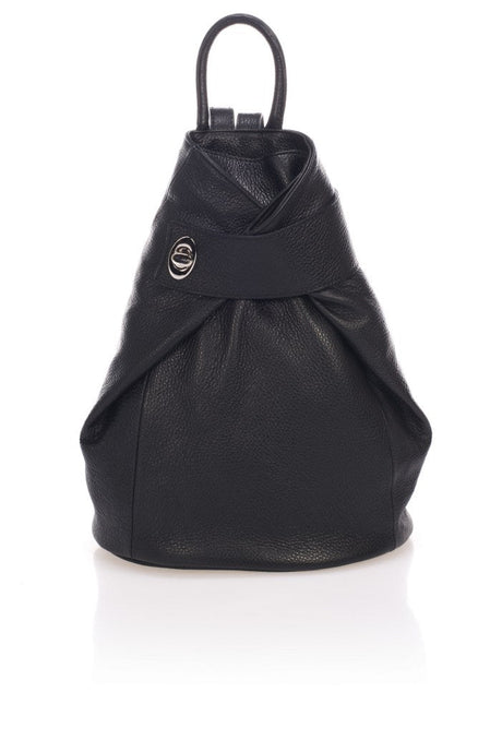 Anastasiya Black Leather Bag by Prim & Proper - - Prim & Proper - 14 cm 35 cm 42 cm BLACK