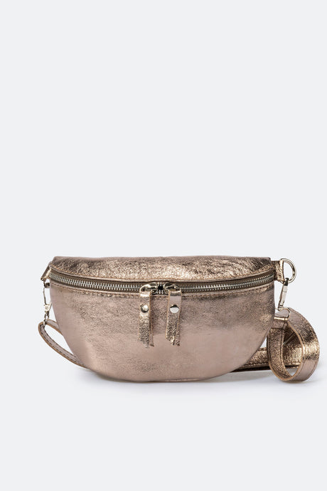 Isla Cognac Leather Bag by Prim & Proper - Gun-metal - Prim & Proper -