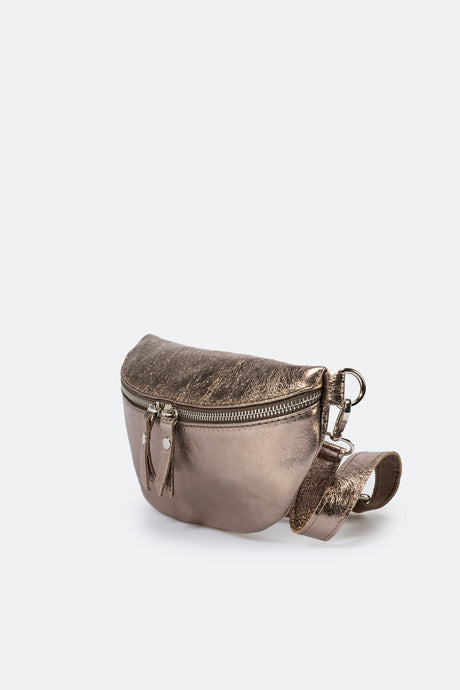 Isla Gun-metal Leather Bag by Prim & Proper - - Prim & Proper -