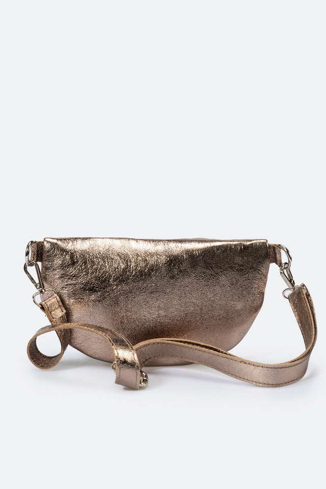 Isla Gun-metal Leather Bag by Prim & Proper - - Prim & Proper -