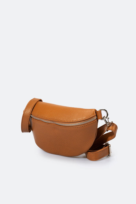 Isla Cognac Leather Bag by Prim & Proper - - Prim & Proper -