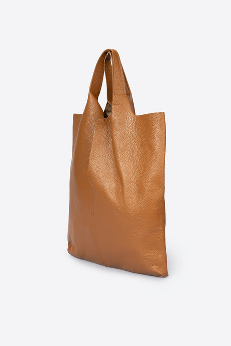Arina Cognac Leather Bag by Prim & Proper - - Prim & Proper -