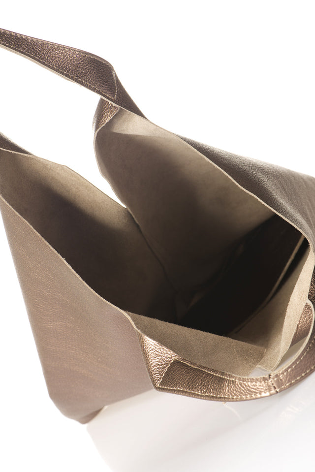 Arina Metal Gun Leather Bag by Prim & Proper - - Prim & Proper -